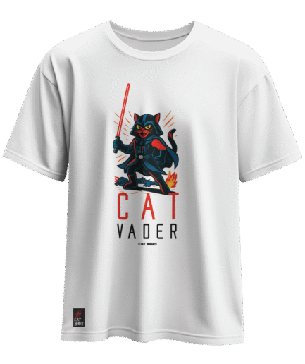 CAT-SHIRT KOVBOY KEDİ REGULAR BEYAZ T-SHIRT