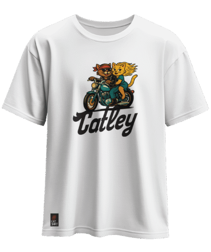 CAT-SHIRT CATLEY KEDİ REGULAR BEYAZ T-SHIRT