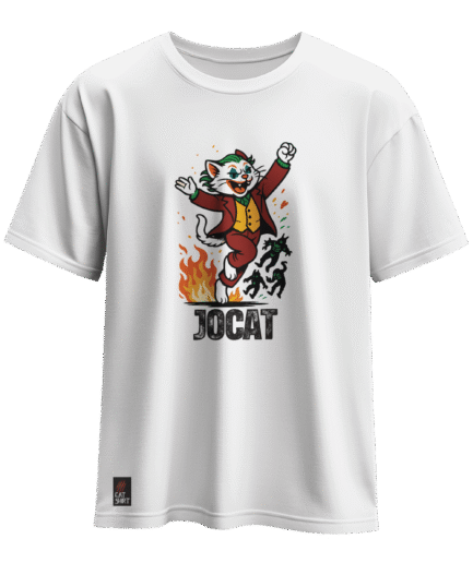 CAT-SHIRT JOCAT KEDİ REGULAR BEYAZ T-SHIRT
