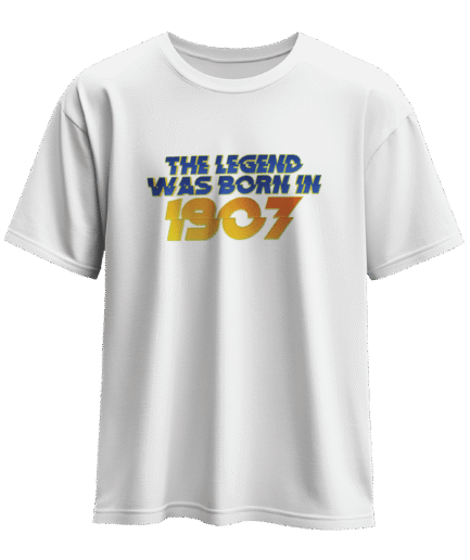 The Legend Was Born In 1907 Beyaz Regular Tişört