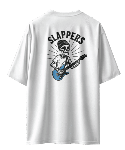 Slappers Oversize Beyaz Tişört