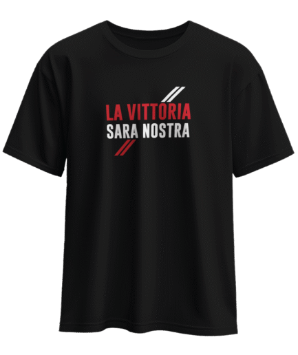 La Vittoria Sara Nostra Siyah Regular Tişört