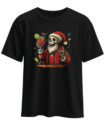 İskelet Noel Baba Kokteyl Yılbaşı