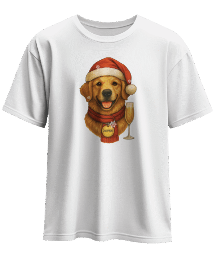 Golden Köpek Şampanya Noel