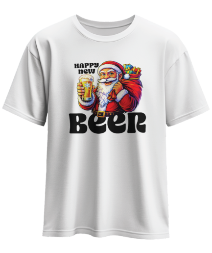 Happy New Beer Hediye Çuvallı Noel Baba Bira Bardaklı